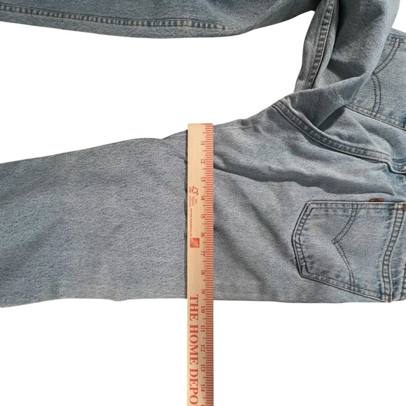 Vintage‎ Levis 585 Men's 29x32 Jeans Orange Tab Straight Relaxed Y2K Blue Retro - Picture 8 of 12